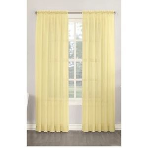 Yellow Sheer Curtains